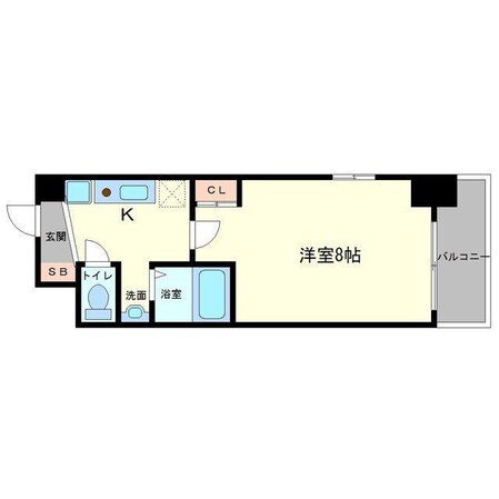 阿波座駅 徒歩4分 10階の物件間取画像